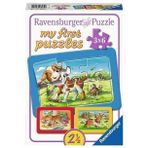 Ravensburger 070626 3X6 Parça Animal Friends Puzzle