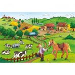 Ravensburger 075607 Çiftlikte Çalışmak 2X12 Puzzle