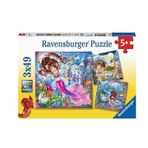 Ravensburger 080632 3x49 Parça Walt Disney Mermaid Puzzle