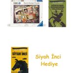 Ravensburger 1000 Parça Mickey'in Yıldönümü: 1940'LAR Puzzle + Dünyanın Merkezine Yolculuk + Siyah Inci Hediye