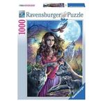 RAVENSBURGER 1000 Parça Puzzle Kurtlarla Kadın
