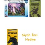 Ravensburger 128921 Dinozorlar Çocuk Puzzle, 200 Parça + Dünyanın Merkezine Yolculuk + Siyah Inci Hediye