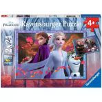 Ravensburger 2 Adet 24 Parçalı Puzzle Disney Frozen 2 Elsa Anna Ravensburger 4 Yaş Ve Üzeri Çocuk Yapbozları Serisi