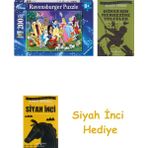 Ravensburger 200 Parça W. Disney Karakterleri Puzzle + Dünyanın Merkezine Yolculuk + Siyah Inci Hediye
