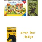 Ravensburger 51786 Ahırda Çocuk Puzzle, 212 Parça + Dünyanın Merkezine Yolculuk + Siyah Inci Hediye