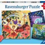 Ravensburger 51816 3x49 Parça Büyülü Karakterler Çocuk Puzzle