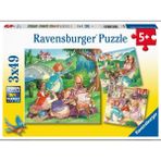 Ravensburger 55647 3x49 Küçük Prensesler Parçalı Puzzle