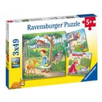 Ravensburger 80519 3x49 Parça Masal Prensesleri Çocuk Puzzle