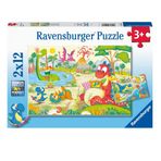 Ravensburger Dino Dostlar 2x12 Parçalı Puzzle