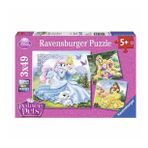 Ravensburger RPK093465 3X49 Disney Belle Cinderalla Rapunzel Puzzle