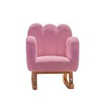 Raw Kids Room Odin Ahşap Sallanan Çocuk Koltuğu - Pembe