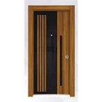Rawdoor Lüks Seri 5001 Sol Yön Çelik Kapı Hg.siyah - Amerikan Ceviz