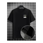 RAWEA FASHİON Erkek Dağ Grafikli Tişört, Yaz için Büyük Beden Rahat T-shirt - Siyah