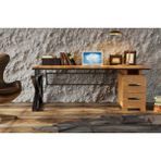 Raweyn Best Doğal Ahşap Ofis ve Çalışma Masası -Çekmece Modüllü - 180*85CM
