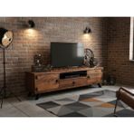 Raweyn Pearl Doğal Ahşap Çekmeceli Tv Ünitesi - 140CM - Açık Ceviz - 140 cm