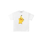 RawNox Unisex Bol Kalıp Boys Pikachu Baskılı T-shirt