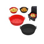 Rawy Home 2'li Silikon Airfryer Pişirme Kalıbı-siyah