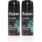 Raxen Erkek Deodorant Spreyi - Botanical Serisi - 150ml - Etkili Ter Kokusu Önleyici - Alüminyumsuz ve Leke Bırakmayan Formül - Gün Boyu Ferahlık Veren Erkek Vücut Spreyi (2 paketi)