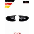 Raxon KIA CERATO 2016-2019 Batman & Yarasa Ayna Kapağı – Parlak Piano Black Sport