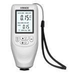Raxove Kalınlığı Ölçer - LCD Ekranlı Derinliği Ölçer | Araba Boyası Kalınlık Ölçer | Kalınlığı Test Cihazı, Ölçüm Aralığı: 0-2000UM | Araba Laboratuvarı için Dijital Kaplama Kalınlığı Ölçer