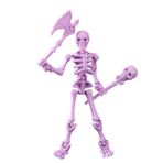 Raxove Masaüstü Aksiyon Figürü, İskelet Aksiyon Figürü - Montaj Oyuncak Modeli,Cadılar Bayramı Dekoru İçin İskeletler, Küçük İskelet Figürü, Çocuklar İçin Toz Geçirmez Saklama Kutusu ile Küçük Cadılar