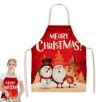 Raxove Noel Baba Önlükleri, Noel Pişirme Önlükleri, Yetişkinler İçin Kırmızı Önlükler, 25.5X20.8 Noel Dekorlu Önlük, Noel Tatili Önlüğü, Yemek Hazırlamak İçin Pişirme Malzemeleri
