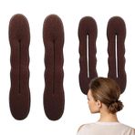 Raxove Saç Topuz - Styla Hair Magic Saç Topuz Makinesi, Sünger Yastık Çörek Saç Topuz Makinesi, Sünger Saç Köpüğü Kolay Mükemmel Topuz Aracı, Tarihler için Taşınabilir Büküm Vintage Saç Bantları, Ail