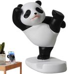 Raxove Sevimli Telefon Tutucu, Panda Telefon Tutucu | Karikatür Panda Şekli üstü Telefon Tutucu | üstü Pencere Şömine Kitaplık için Kararlı Kaymaz Dekoratif Panda Aksesuarları