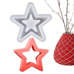 Raxove Silikon Yıldız Kalıp - Yıldız Silikon Kalıplar | İçi Boş Yıldız Şekilli Silikon Kalıp | Silikon Kalıp Noel Yıldızı | Yıldız Çikolata Kalıpları Şenlikli Mum Kalıp İşçiliği Için Masaüstü Süsleme