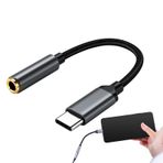 Raxove Tip C - 3,5 mm, USB C - 3,5 mm Adaptör | Kulaklık Konektörü Ses Adaptörleri,USB C Kulaklık Adaptörü, Çoğu C Tipi Cihaz için Esnek Jak Adaptörü Kablosu