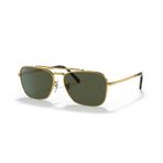 Ray-Ban 3636 9196/31 55 New Caravan Unisex Gold Köşeli Çerçeve Güneş Gözlüğü