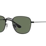 Ray-Ban Çocuk Güneş Gözlüğü Gümüş Çerçeve, Koyu Mavi Lensler, 46MM, Siyah/Koyu Yeşil, 46 mm