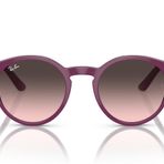 Ray-Ban Çocuklar İçin RJ9064S Yuvarlak Güneş Gözlüğü, Kiraz/Pembe Gradyan Gri, 44 mm