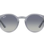 Ray-Ban Çocuklar İçin RJ9064S Yuvarlak Güneş Gözlüğü, Opal Mavi/Gri Gradyan Mavi, 44 mm