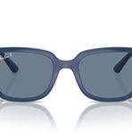 Ray-Ban Çocuklar için RJ9071S Kare Güneş Gözlüğü, Mavi/Koyu Mavi Polarize, 48 mm