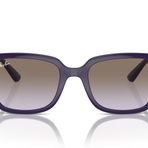 Ray-Ban Çocuklar için RJ9071S Kare Güneş Gözlüğü, Menekşe/Lila Gradyan Açık Gri, 48 mm