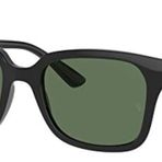 Ray-Ban Çocuklar İçin Rj9071s Kare Güneş Gözlüğü, Siyah/Koyu Yeşil, 48 mm