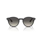 Ray-Ban Güneş Gözlüğü - Yuvarlak Siyah Kemik Çerçeve Gri Cam Degrade %100 Uv Koruma 0Rb2180