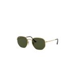 Ray-Ban Hexagonal RB3548N Geometrik Altın Polarize Unisex Güneş Gözlüğü