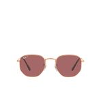 Ray-Ban Hexagonal RB3548N Geometrik Pembe Unisex Polarize Güneş Gözlüğü
