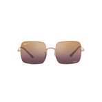 Ray-Ban Kadın Rb1971 Kare Güneş Gözlüğü, Gül Altın/Kırmızı Aynalı Polarize, 54 mm