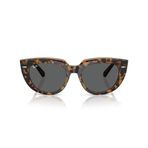 Ray-Ban Kadın Rb2286 Doreen Kare Güneş Gözlüğü, Şeffaf Kahverengi/Koyu Gri üzerine Havana, 49 mm