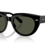Ray-Ban Kadın Rb2286 Doreen Kare Güneş Gözlüğü, Siyah/Yeşil, 49 mm