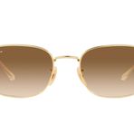 Ray-Ban Kadın Rb3706 Kare Güneş Gözlüğü, Altın/Gradyan Kahverengi, 57 mm