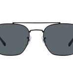 Ray-Ban Kadın Rb3707 Kare Güneş Gözlüğü, Siyah/Mavi, 54 mm