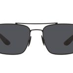 Ray-Ban Kadın Rb3715m Scuderia Ferrari Koleksiyonu Kare Güneş Gözlüğü, Siyah/Koyu Gri, 58 mm