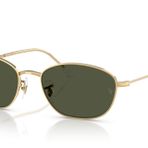 Ray-Ban Kadın Rb3749 Oval Güneş Gözlüğü, Altın/Yeşil, 55 mm