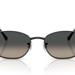 Ray-Ban Kadın Rb3749 Oval Güneş Gözlüğü, Siyah/Gri Gradyan, 55 mm