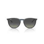 Ray-Ban Kadın Rb4171 Erika Yuvarlak Güneş Gözlüğü, Kauçuk Mavi/Gradyan Gri, 54 mm