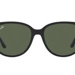 Ray-Ban Kadın Rb4378 Kare Güneş Gözlüğü, Siyah/Koyu Yeşil, 54 mm